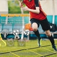 thumbnail image 2 of Sports Speed Agility Training Set 12 Disc Cones 4 Steel Stakes And Agility Ladder For Football Bask, 2 of 5