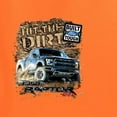 thumbnail image 2 of Wild Bobby, Ford F-150 Raptor Built Touch Offroading Hit The Dirt, Cars and Trucks, Front and Back Unisex Crewneck Graphic Sweatshirt, Orange, XX-Large, 2 of 4