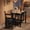 Retro color, variant on Dining Table Set for 2 with Corner Protector, Kitchen Table Chairs Set of 2 w/Upholstered Chairs, Wood Dining Room Table Set for 2, for Dining Room, Apartment