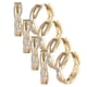 thumbnail image 1 of Aretes y Pendientes VenDepot Zirconia 4 Pzas Color Oro, 1 of 2