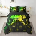 thumbnail image 2 of Erosebridal Boys Gamepads Bedding Queen Size,Video Game Comforter Sets with Sheets,Geometric Plaid Bedding Sets Queen Size,Super Cozy Buffalo Bedroom Decorative,Reversible,7 Pieces, 2 of 6