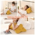 thumbnail image 3 of 1pc Chen Ergonomic Soft Triangular Lumbar Support Pillow - Thickened Office Chair Cushion, Home Decor Comfort Back Support, Washable Orange Sofa Mat | Comfort Support | Household Decoration Pad, 3 of 8
