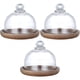 thumbnail image 1 of 3 soportes multifuncionales para servir postres en miniatura, plato para tartas con tapa en forma de cúpula, plato para tartas para el hogar y hoteles, 1 of 8