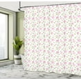 thumbnail image 5 of Ambesonne Floral Shower Curtain, Blossoming Roses Vintage, 69"Wx84"L, Pink Olive Green, 5 of 5