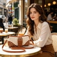 thumbnail image 4 of Ladies' Embossed PU Leather Crossbody Shoulder Bag, 24x12x4 cm, Adjustable Strap, Compact Fringe Design, Multi-Color Options, Lightweight Everyday Handbag, 4 of 6