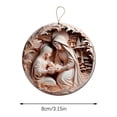 thumbnail image 6 of Holloyiver Nativity Scene Ornaments, Christmas Acrylic 3D Hanging Ornament Pendant for Xmas Tree Birth of Jesus Christian Decor Religious Gift for Family Friends and Christian 6PC, 6 of 10