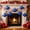 Blue, variant on Miwamany 6pc Onion Shaped Hanging Ornaments Set, Red White Blue Plastic Baubles for Independence Day 4th of July Christmas Tree Holiday Party Home Decorative Supplies