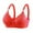 Red, variant on SnZhen Full Cup Bras for Women Women's Printing Large Size Full Cup Bra Without Underwire Hold Side Breasts Sagging Daily Bra