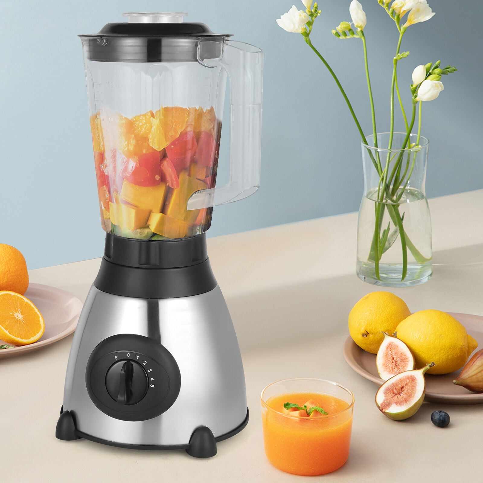 PEAKORAY66 Multifunctional Smoothie Food Processing Blender Corded Electric Mixer 1.6L