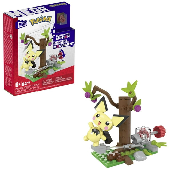 Set de juguetes para construir figuras de acción MEGA Pokémon Pichu's Forest