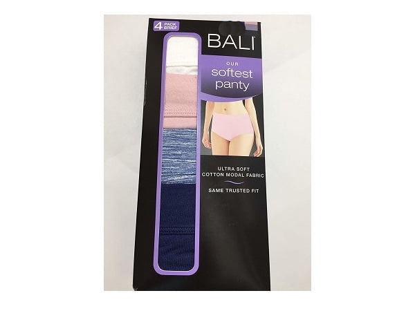 Bali Women/'s 4 Pack Brief Panty ultra Soft Cotton Modal Choose Color Size