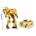 thumbnail image 2 of Robot de juguete de deformación manual para niños, modelo de coche portátil de aleación con deformación, figura de acción, adornos para cumpleaños y fiestas., 2 of 8