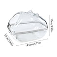 thumbnail image 3 of Hamster Bathroom Toilet 2 in 1 Sand Bath and Litter Box, Small Animal Bath House, Dirt Proof Sand Bath Container, Easy to Clean, Suitable for Hamsters Gerbils and Small Pets Clear, 3 of 6