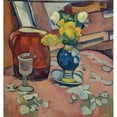 thumbnail image 3 of Emile Bernard 20x21 Black Modern Framed Museum Art Print Titled - Still Life (Flower, Pitcher and Glass) (circa 1892), 3 of 5