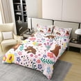 thumbnail image 3 of Oso de dibujos animados 100% Algodón Funda Nórdica Twin Ropa de Cama para Niñas Oso Estilo Granja, 3 of 7
