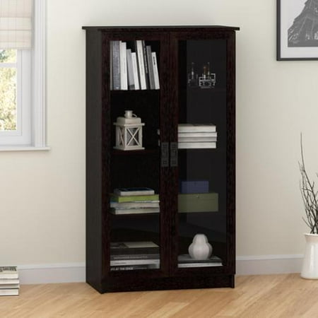 Ameriwood Home Altra Quinton Point Espresso Glass Door Bookcase Ameriwood Home Altra Quinton Point Espresso Glass Door Bookcase Com