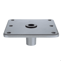 Boat Seat Base 7x7Inch Boat Seat Pedestal & Base with 3/4Inch Pin Post Socket Boat Accessories Post Seat Mount,1 * Boat Seat Base