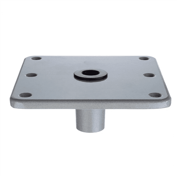 Boat Seat Base 7x7Inch Boat Seat Pedestal & Base with 3/4Inch Pin Post Socket Boat Accessories Post Seat Mount,1 * Boat Seat Base
