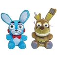thumbnail image 1 of 10.83 x 10.71 x 3.9 inchesPlush Toys DollJuego de 2 peluches de Freddy, juguete de peluche Bonnie y Springtrap, peluche para regalo de peluche (bonnie+springtrap), 1 of 5