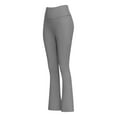 thumbnail image 4 of REALiKUN Womens Casual Flare Leggings Yoga Pants Hight Waisted Dress Yoga Pants Wide Leg Workout Gym Pants, 4 of 5