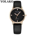 thumbnail image 2 of Reloj de cuarzo para mujer, relojes para mujer YOLAKO Reloj de pulsera analógico de cuero de cuarzo casual para mujer Reloj de mujer, 2 of 2