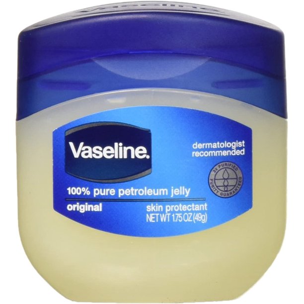 Vaseline 100 Pure Petroleum Jelly Original Skin Protectant, 1.75 OZ