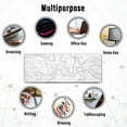 thumbnail image 3 of Topographic Mouse Pad Mat Gaming Large Long Extend Black/White Mousepad Big D1 Q2R2, 3 of 7