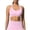 X182-Pink, variant on Neewe Women's Seamless Sports Bra Knitted Yoga Suit Gathering Breathable Workout Gym Tank Top for Women-Coffee S