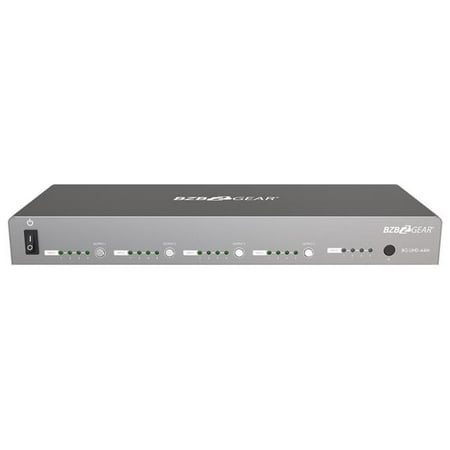 UPC: 0850009357052 | BZBGEAR 4×4 4K UHD HDMI Matrix Switcher with Auto Downscaling and RS-232/IP/Cloud