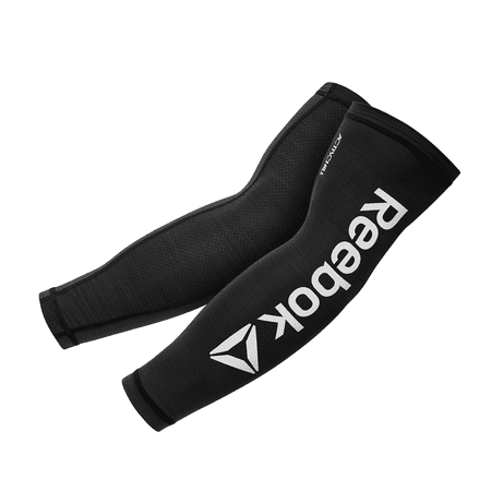 Reebok Delta Activchill Compression Arm Sleeves, Large/Extra-Large, Black, Anti-Slip with Cooling Compression Fabric, Adult, Unisex Sizing, 1 Pair
