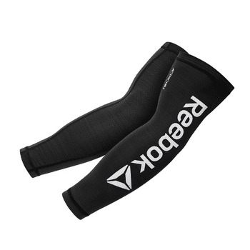 Reebok Activchill Compression Arm Sleeves, Large/Extra-Large, Black, Pair