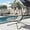 Green, variant on Memoryfield Hanging Chaise Lounge Swing Chair with Canopy, Curved Steel Hammock Lounger for Patio, Pool, Garden, Green