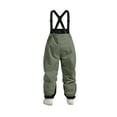 thumbnail image 4 of CCRFTGI Snow pants men Baggy Big and tall Snowboarding Adjustable Straps Ski Pants Winter Athletic Outdoor Waterproof Ski Overalls mens snow bibs Army Green M, 4 of 5