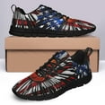 thumbnail image 4 of Basketball American Flag Running Shoes Sneakers Mesh Black Size 3.5, 4 of 5