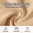 thumbnail image 3 of Men's Cotton Shorts Casual Elastic Waist Drawstring Summer Beach Vacation Yoga Golf Shorts with Zipper Pockets, 3 of 7