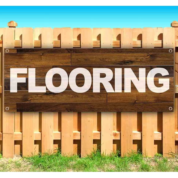 Flooring 13 oz Vinyl Banner With Metal Grommets
