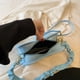 thumbnail image 1 of Bolsa De Hombro Bolso de mano para mujer, bolso de hombro simple de cuero PU, bolso de mensajero cuadrado sólido (azul) Likrtyny Para Estrenar, 1 of 5