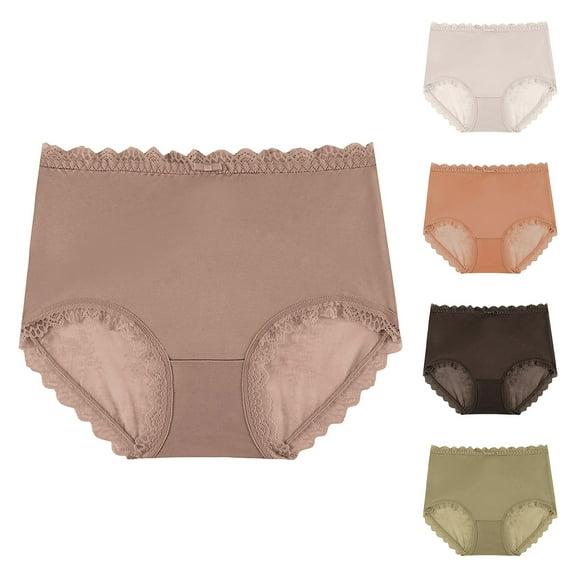 Womens Underwear Plus Size, Xunlbb Women's Lace Abdomen Mid-rise Waist And Hip Lift Comfortable Body Breathable Underwear Briefs