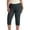 Grey, variant on NinXxx Women's High Waist Stretch Cropped Pants with Rhinestone Design Red XL