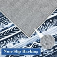 thumbnail image 4 of Hasoo 9' x 12' Area Rugs for Living Room Boho Washable Rugs for Home Decor Foldable Nonslip Bedroom Rugs Blue, 4 of 6