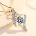 thumbnail image 5 of Collar Blanco en Plata 925, Circonita, Diamante, Regalo para el Día de la Madre San Valentín, 5 of 5