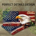 thumbnail image 4 of Patriotic Eagle beside the American Flag Front License Plate, Metal License Plate, Funny Standard Plates Personalized Novelty Decorative For Men/Women/Boys/Girls Car 6×12 Inch, 4 of 7