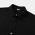 thumbnail image 5 of Ashirexll Mens Shirts Casual, Mens Button up Shirts Short Sleeve, Casual Fashion Short Sleeve Turndown Collar TOPS with Pocket Summer Casual Shirts for Daily, 5 of 7
