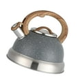 thumbnail image 4 of Hervidor de agua de acero inoxidable con silbato fuerte, apto para diversas estufas, hervidor de café antioxidante, tetera para barbacoa y camping. Gris, 4 of 8
