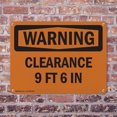 thumbnail image 4 of (2 Pack) Clearance 9 Ft 6 In OSHA Warning Sign 24 Inch X 18 Inch Indoor / Outdoor Rust-Free Aluminum Metal Signs for Workplace, Workshop, and Construction Site, Made in the USA, 4 of 8