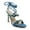 DENIM, variant on GJPBGK Women's Blue Denim Stiletto High Heel Sandals with Gold Accents Good for Weddings, Parties, and Casual Outfits
