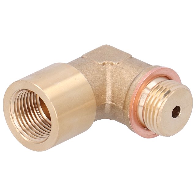 Adaptador De Sensor De Oxígeno, Tapón De Sensor De O2 De Instalación Simple, Latón Universal En ángulo De 90 Grados Para Automóvil