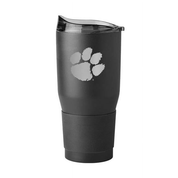 Logo Chair 123-S30PT-BLK-9 30 oz NCAA Clemson Etch Black Powder Coat Tumbler