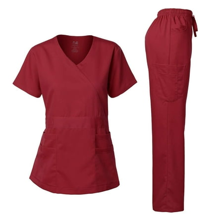 

Dagacci Medical Uniform Women s Scrub Set Stretch and Soft Y-Neck Top and Pants