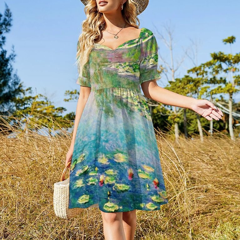 Le jardin d'eau de Giverny | "Claude Monet's Water Garden" Dress women's evening dresses prom clothes loose summer dress - Walmart.com Le jardin d'eau de Giverny | "Claude Monet's Water Garden" Dress women's evening dresses prom clothes loose summer dress - Walmart.com